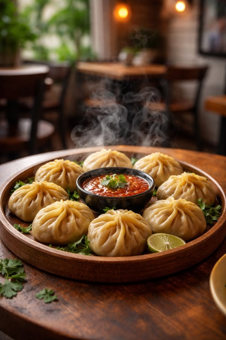 Steaming Himalayan Pot Dumplings